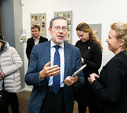 L.Mažylio istorinių kalėdinių atvirukų parodos atidarymas