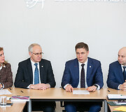 Dovilė Juodkaitė, Algirdas Monkevičius, Mindaugas Sinkevičius, Aurelijus Veryga