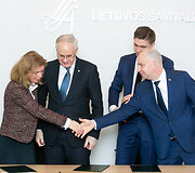 Dovilė Juodkaitė, Algirdas Monkevičius, Mindaugas Sinkevičius, Aurelijus Veryga