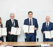 Dovilė Juodkaitė, Algirdas Monkevičius, Mindaugas Sinkevičius, Aurelijus Veryga
