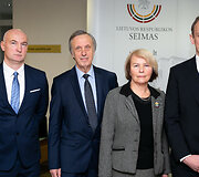N.Puteikio ir A.Juozaičio spaudos konferencija LR Seime