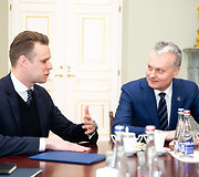 Gabrielius Landsbergis ir Gitanas Nausėda