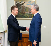 Gabrielius Landsbergis ir Gitanas Nausėda