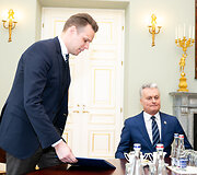 Gabrielius Landsbergis ir Gitanas Nausėda