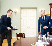 Gabrielius Landsbergis ir Gitanas Nausėda