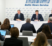Aplinkos ministerijos spaudos konferencijos akimirka