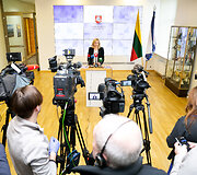 VRM spaudos konferencija dėl klausimų susijusių su ekstremalia padėtimi &scaron;alyje