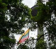 Vilniaus televizijos bok&scaron;tą papuo&scaron;ė Lietuvos trispalvė
