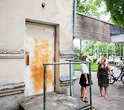 Renovacijai uždarytas kino teatras &bdquo;Naglis&ldquo; Palangoje