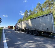 Lengvojo automobilio ir sunkvežimio avarija A16 kelyje