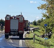 Lengvojo automobilio ir sunkvežimio avarija A16 kelyje