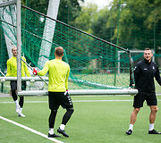 Lietuvos futbolo rinktinės treniruotė