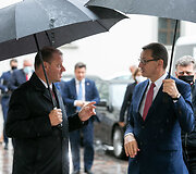 Saulius Skvernelis ir Mateuszas Morawieckis