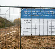 Sandėlių statybų darbai &Scaron;alnų gatvėje Avižieniuose