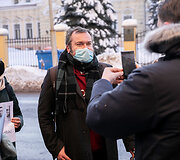 Lietuvos žurnalistų akcija palaikant Baltarusijoje sulaikytas žurnalistes