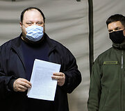 Ruslanas Stafančiukas ir Paulius Saudargas