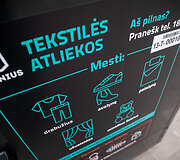 Tekstilės atliekų konteineris