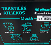 Tekstilės atliekų konteineris