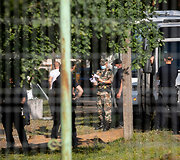 Migrantai atvežti į Rūdninkų poligoną