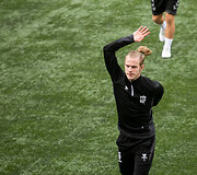 Lietuvos futbolo rinktinės treniruotė