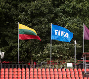 Lietuvos futbolo rinktinės treniruotė