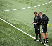 Lietuvos futbolo rinktinės treniruotė