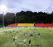 &Scaron;iaurės Airijos futbolo rinktinės treniruotė