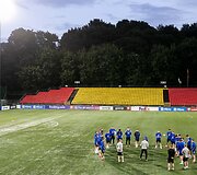 &Scaron;iaurės Airijos futbolo rinktinės treniruotė