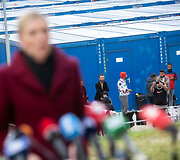 Apsilankymas modulinių namelių stovyklavietėje Medininkuose