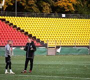 Lietuvos vyrų futbolo rinktinės treniruotė