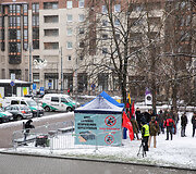 &bdquo;Lietuvos &scaron;eimų sąjūdžio&ldquo; protesto akcija prie Seimo
