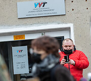 Akcija skirta Vilniaus vie&scaron;ojo transporto darbuotojams ir jų reikalavimams palaikyti