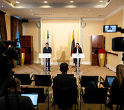 Lietuvos ir Airijos finansų ministrų spaudos konferencija