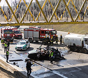 Vilniuje susidūrė trys transporto priemonės