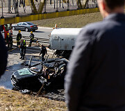 Vilniuje susidūrė trys transporto priemonės