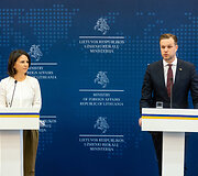 Annalena Baerbock ir Gabrielius Landsbergis