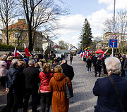 Vilniaus kra&scaron;to lenkų protesto akcija lenkų mokykloms apginti