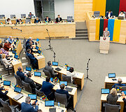 Ukrainos Auk&scaron;čiausiosios Rados Pirmininko pavaduotojos O.Kondratiuk kalba Seime
