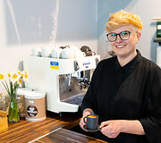 Agnė Kundrotaitė pasitinka lankytojus