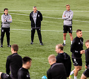 Lietuvos futbolo rinktinės treniruotė