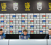 Liuksemburgo futbolo rinktinės spaudos konferencija