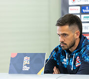 Liuksemburgo futbolo rinktinės spaudos konferencija