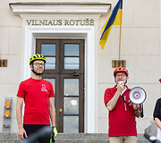 Dviračių mylėtojų &scaron;ventės &bdquo;Tour de Vilnius&ldquo; startas