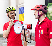 Dviračių mylėtojų &scaron;ventės &bdquo;Tour de Vilnius&ldquo; startas