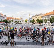 Dviračių mylėtojų &scaron;ventės &bdquo;Tour de Vilnius&ldquo; startas