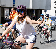 Dviračių mylėtojų &scaron;ventės &bdquo;Tour de Vilnius&ldquo; startas