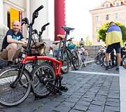 Dviračių mylėtojų &scaron;ventės &bdquo;Tour de Vilnius&ldquo; startas