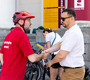 Dviračių mylėtojų &scaron;ventės &bdquo;Tour de Vilnius&ldquo; startas