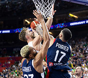 Rudy Gobert'as, Domantas Sabonis, Vincentas Poirier