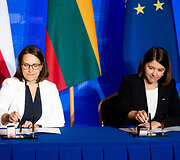 Magdalena Rzeczkowska ir Gintarė Skaistė